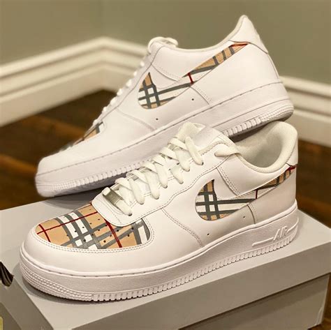 burberry custom af1|custom burberry air force 1.